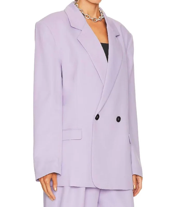 Dana Oversized Blazer In Lilac