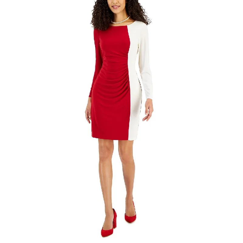 Kasper Womens Colorblock  Wear to Work Dress