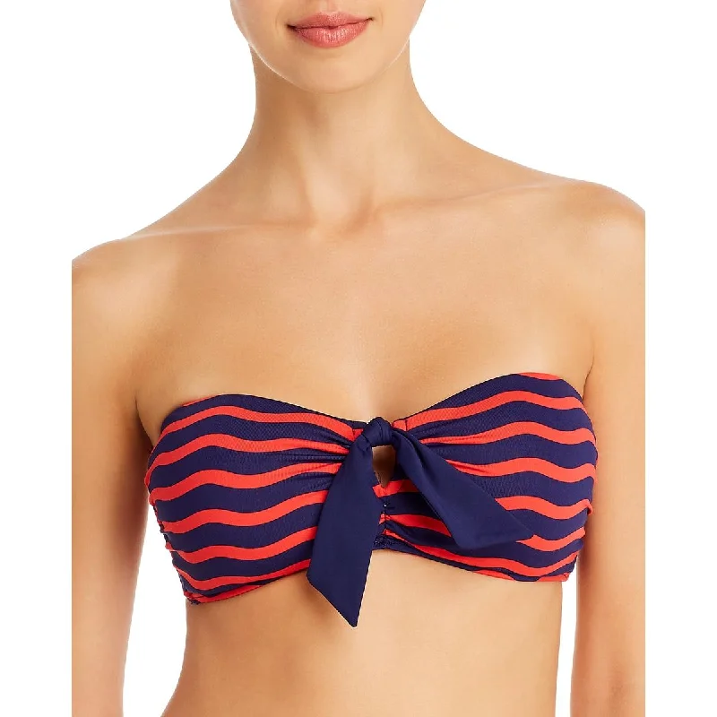 Tommy Bahama Womens Striped Bandeau Swim Top Separates