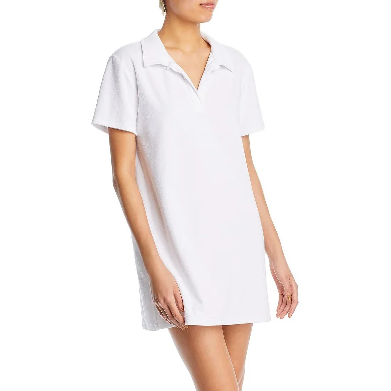 WAYF Womens Polo Mini Shirtdress