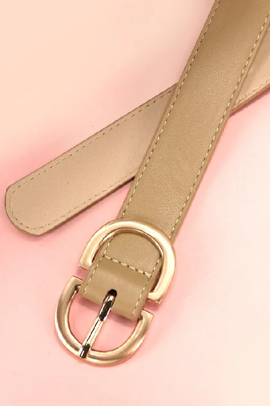 Double D Buckle Tan Belt