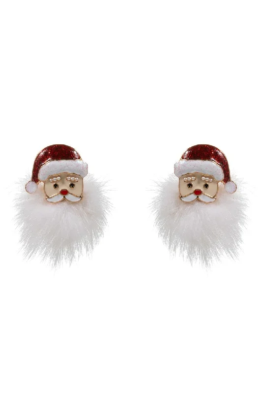 Red Santa Earrings