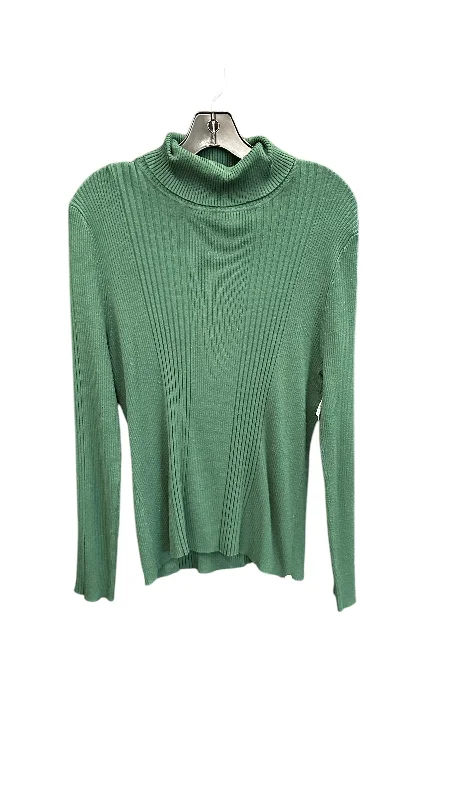 Top Long Sleeve By Clothes Mentor In Green, Size: Xl