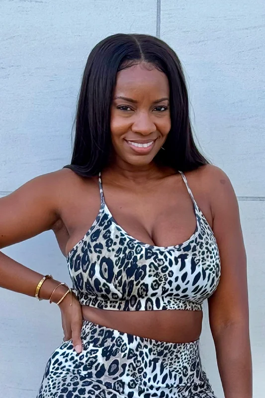 WILD SIDE CHEETAH SPORTS BRA